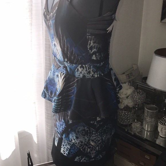 Arden B peplum keyhole dress - Picture 3 of 8